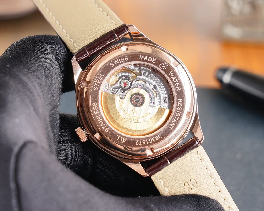 【Top Replica】💰4900! The new Vacheron Constantin 👫upgraded version of the true moon phase function watch series welcomes new members. The word is fashionable and high-end, using the unique Swiss ETA2824-2 special movement (zero repair), vibration frequency: 28800 oscillations per hour power reserve, sapphire glass, size 40x10mm, with Patek Philippe original pin buckle and steel strap, with super waterproof function, perfect harmony and beauty, your first choice 💑! !